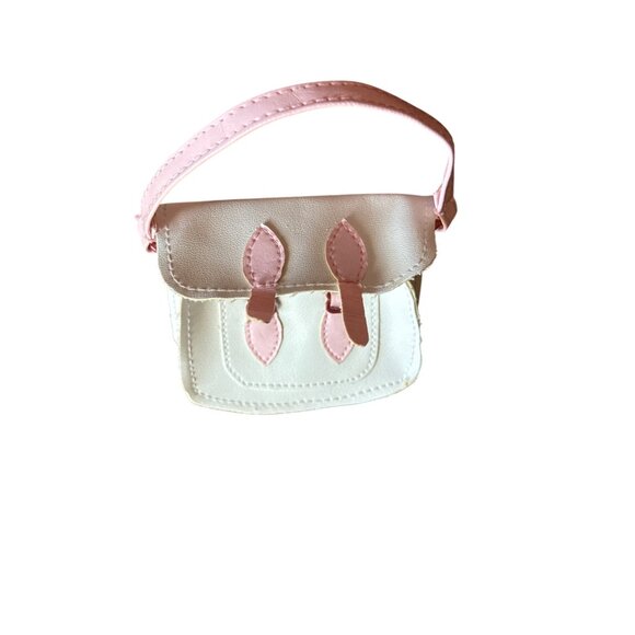 Pink & White 18" Doll Messenger Bag Purse - Picture 2 of 4